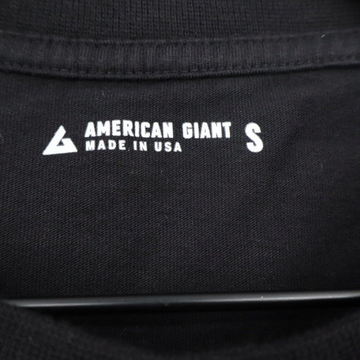 American Giant Men's Picket Tee Black Size S Made In USA