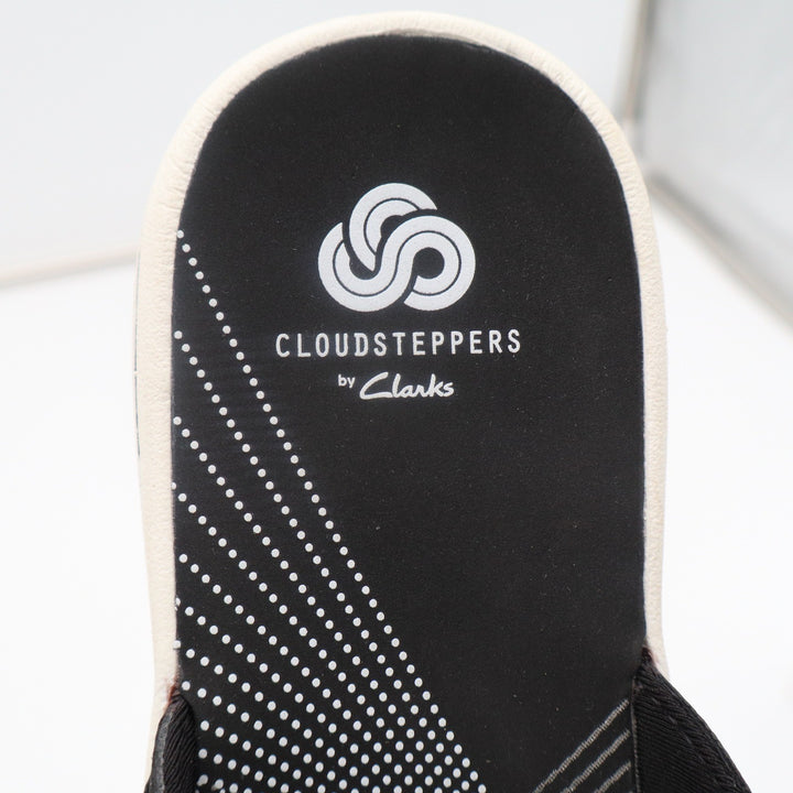 Clarks Cloudsteppers Womens 8 Black Arla Glison Thong Sandals Flip Flops