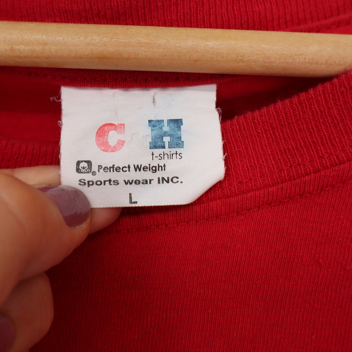 Vintage C&H T-Shirts Mazatlan 01 Red Graphic Tee Mens Large 90s Mexico Souvenir