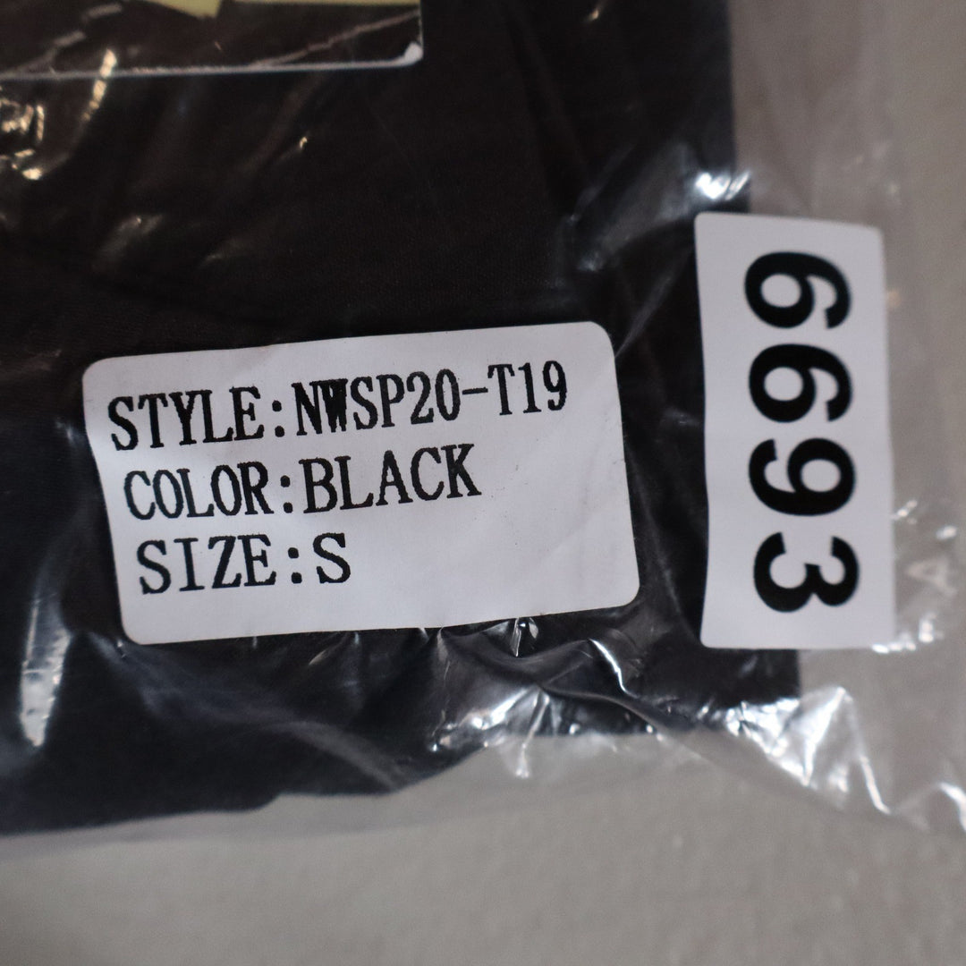 Naked Wardrobe The Statement Black Puff Sleeve Crop Top  Small