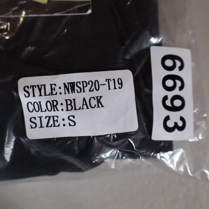 Naked Wardrobe The Statement Black Puff Sleeve Crop Top  Small
