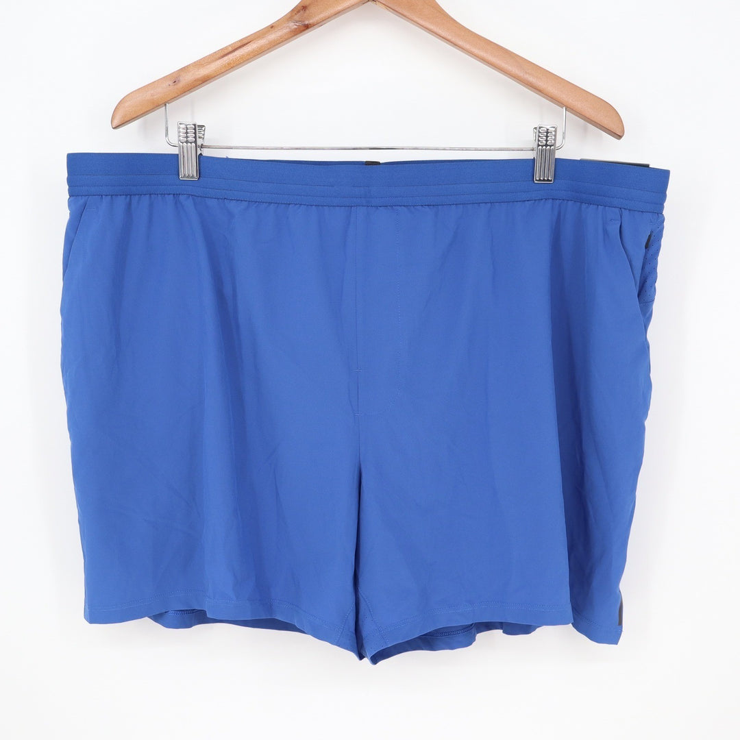 VRST Mens 5" Accelerate Running Shorts Bright Blue Boxer Brief Lined XXL NEW