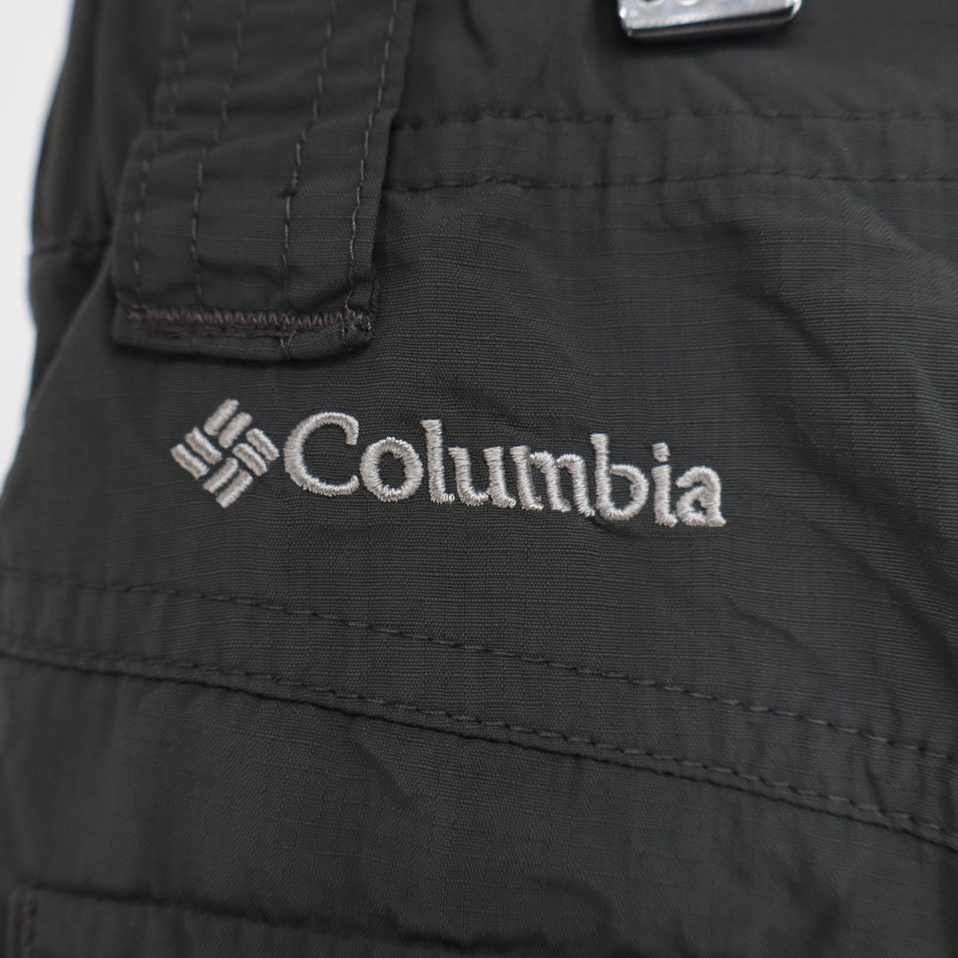 Columbia Silver Ridge Cargo Shorts Mens 34 Dark Grey Hiking Outdoor Nylon