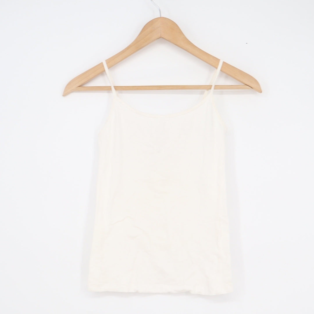 Forever 21 Womens XS Cream Spaghetti Strap Camisole Tank Top Minimalist