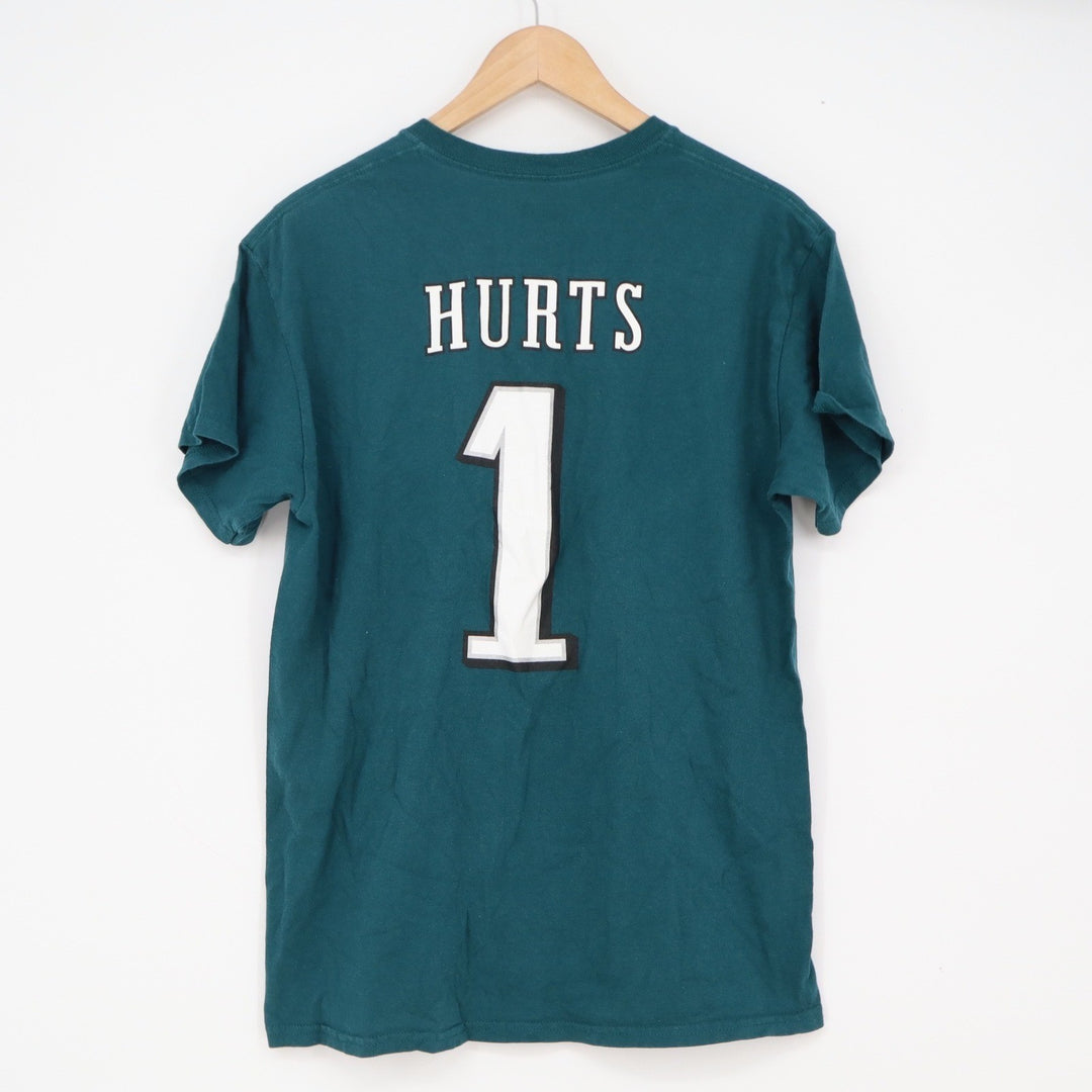 NFL Team Apparel Philadelphia Eagles Jalen Hurts 1 Midnight Green T-Shirt Mens M