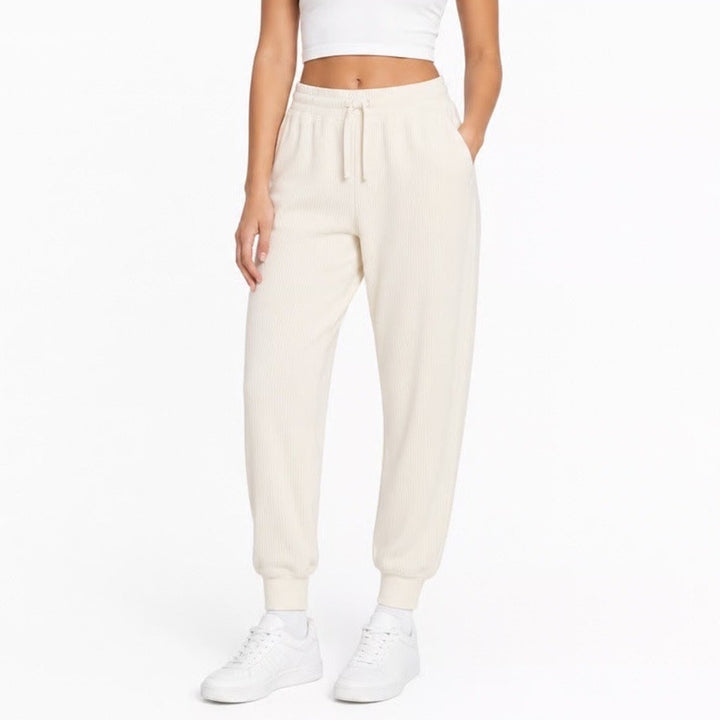DSG So Soft Ottoman Jogger Womens XS Light Cream Ribbed Athletic Pants