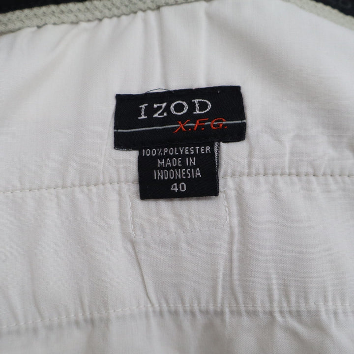 IZOD XFG Mens Tan Khaki Pleated Cargo Golf Shorts Size 40 Performance Utility