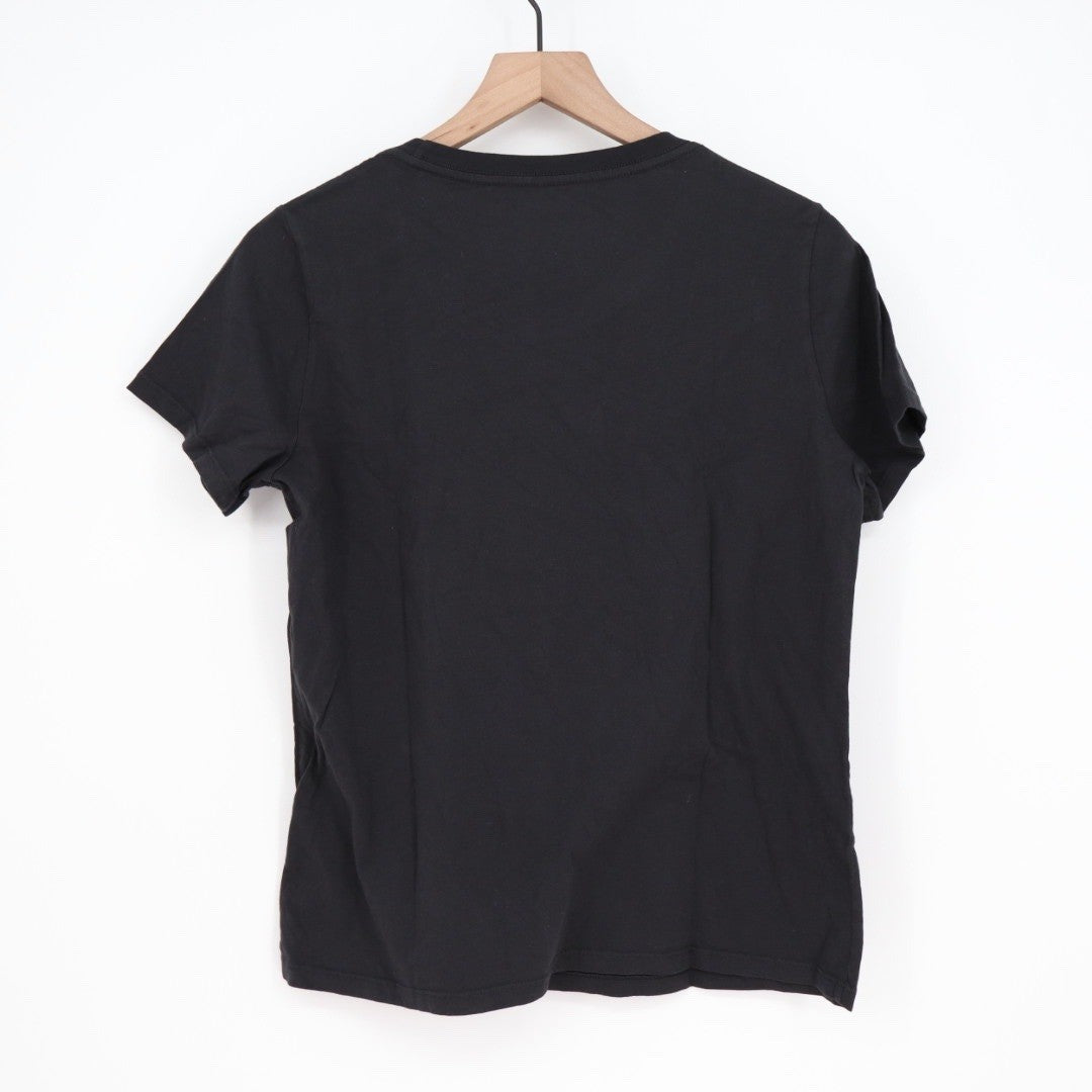American Giant Womens Black Crew Neck T Shirt Size Medium Made in USA