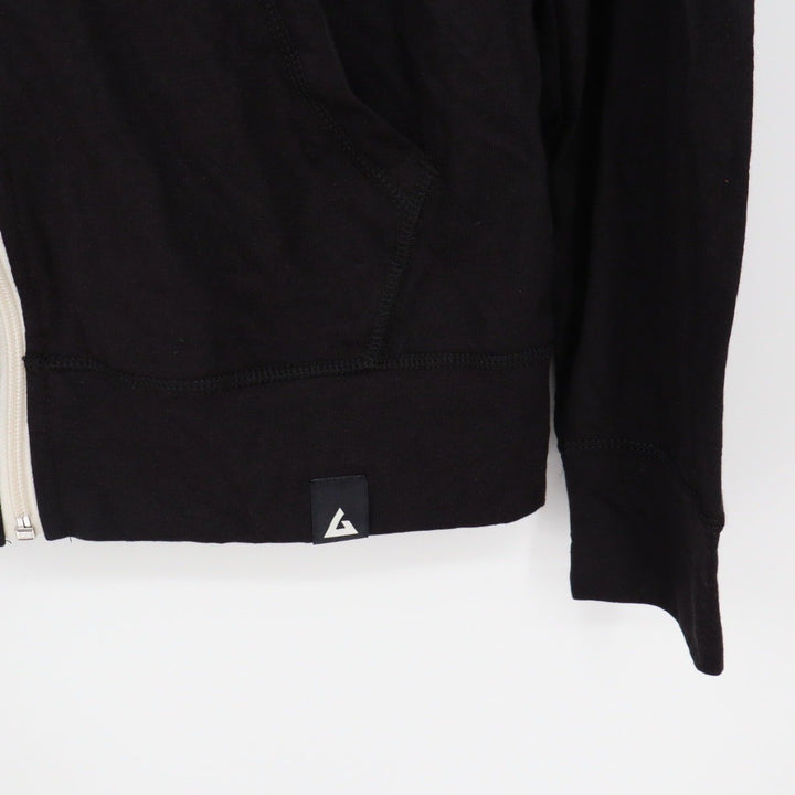 American Giant Womens Black Full Zip Hoodie Sweatshirt Made in USA Size S