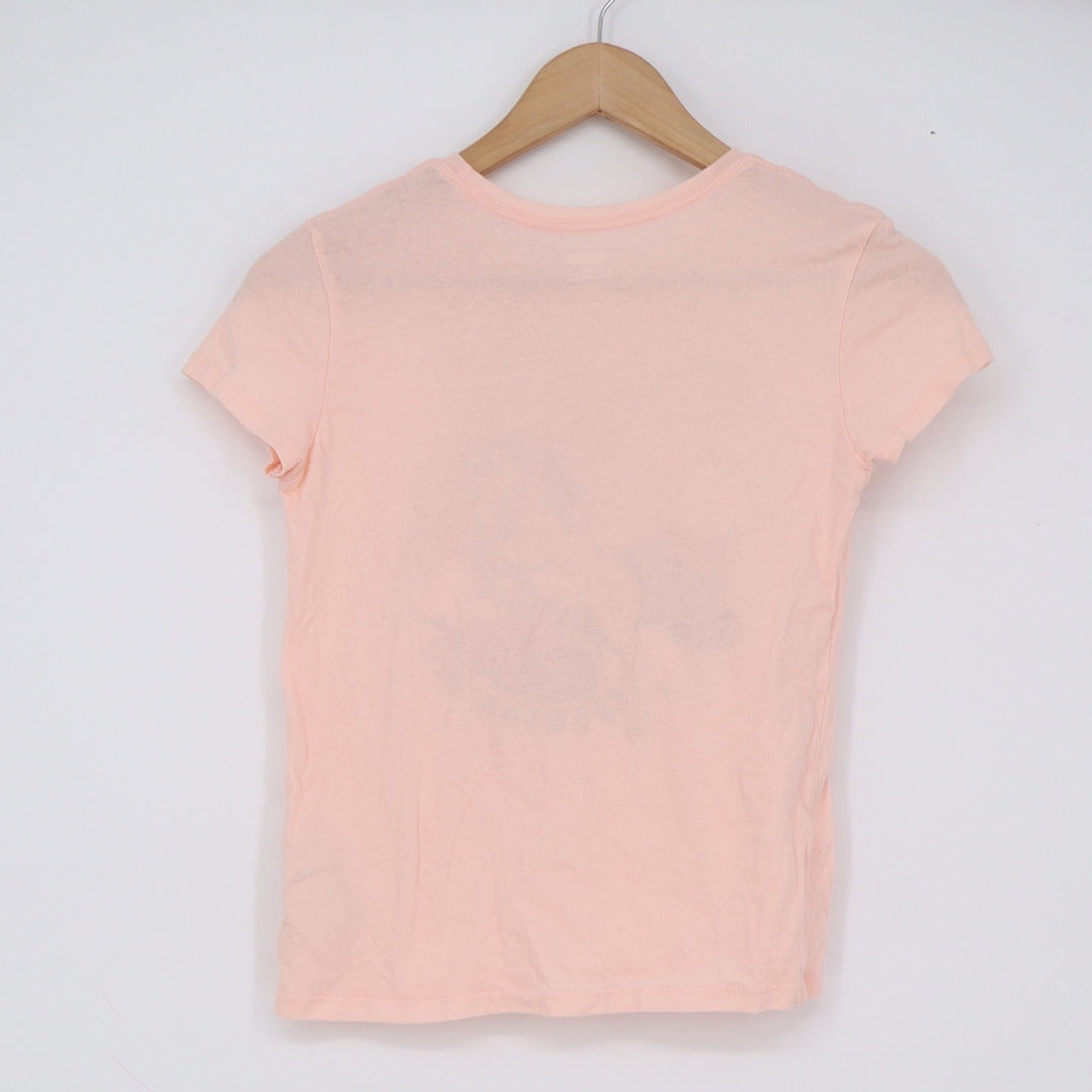 Old Navy T-shirt Girls M (8) Dream Big Unicorn Pegasus Peach Graphic Excellent