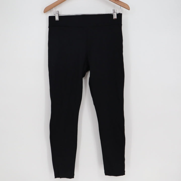 American Giant Ponte Slim Pants Womens 8P Black Stretch High Rise Skinny Leg