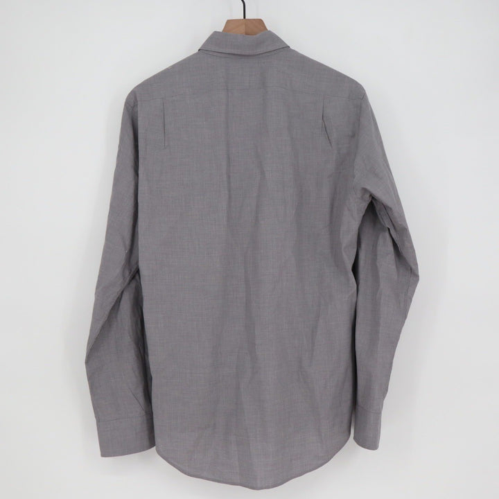 Polo Ralph Lauren Mens Slim Fit Button Down Shirt Gray 100 Cotton Stretch Size M