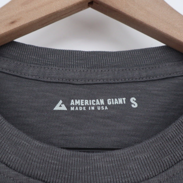 American Giant Mens Premium Slub Crew Tee Size S Made In USA