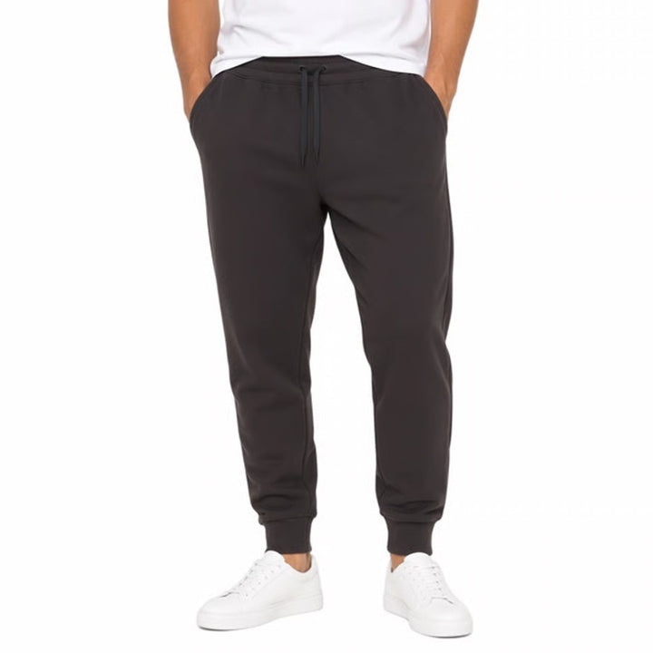 DSG Mens XL Mid-Rise Jogger Pants Dark Brown Drawstring Fleece Sweatpants 9070