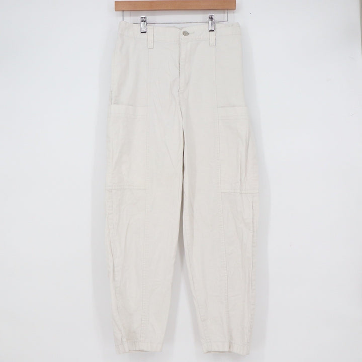 Denizen from Levis Mens Loose Taper Utility Pants Cream Off-White Sz 8