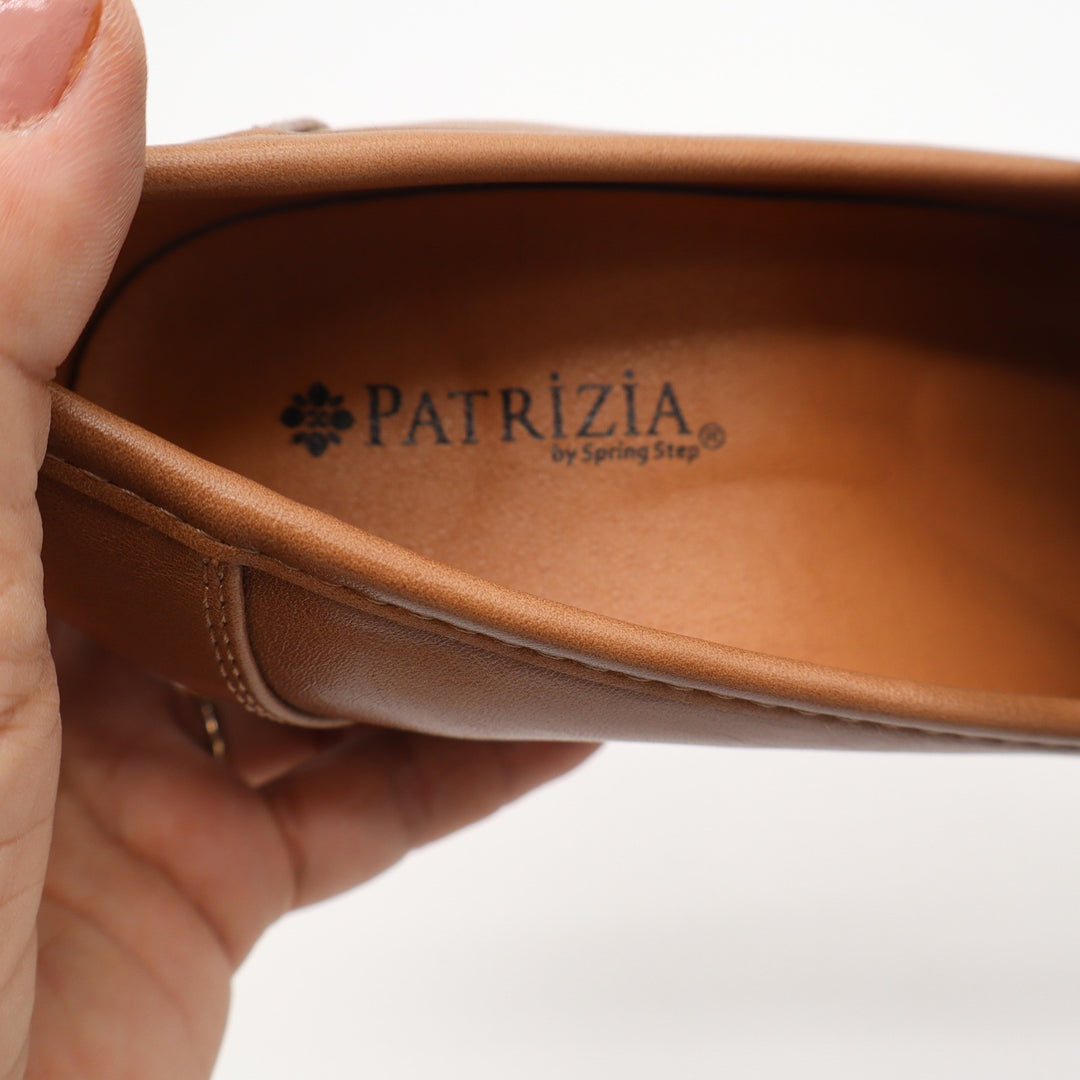 Patrizia by Spring Step Dajah Tan Platform Lug Sole Block Heel Loafers 38 7.5-8