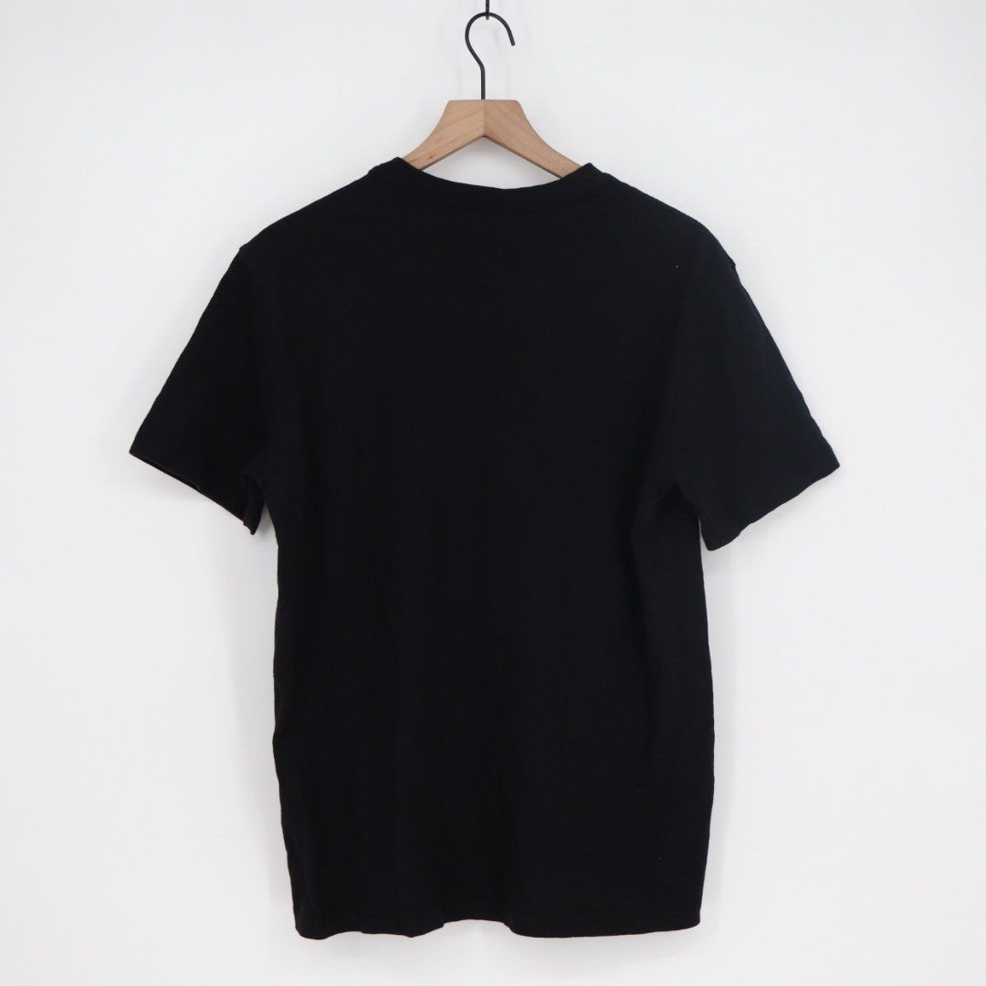 AMERICAN GIANT Mens Black V Neck T Shirt Made in USA Size Medium Basic Tee