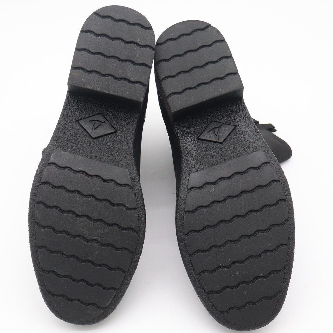 Sperry Top-Sider Black Leather Ankle Boots Womens 8.5 Zip Block Heel
