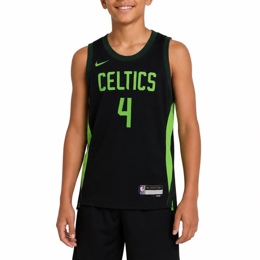 Nike Youth Boston Celtics Jrue Holiday 4 City Edition Jersey Black M 10/12 NEW