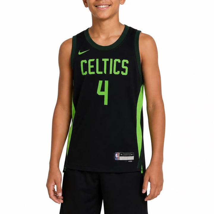 Nike Youth Boston Celtics Jrue Holiday 4 City Edition Jersey Black M 10/12 NEW