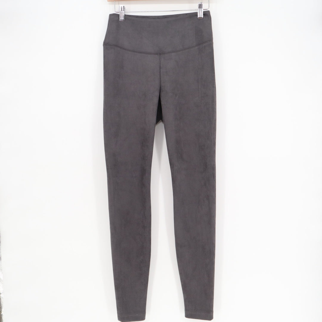 White House Black Market Suede Runway Leggings Womens 4R Asphalt Yoga Workout