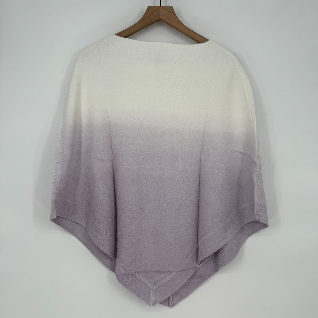 Barefoot Dreams CozyChic Ultra Lite Ocean Breeze Poncho Womens Soft Violet Ombre