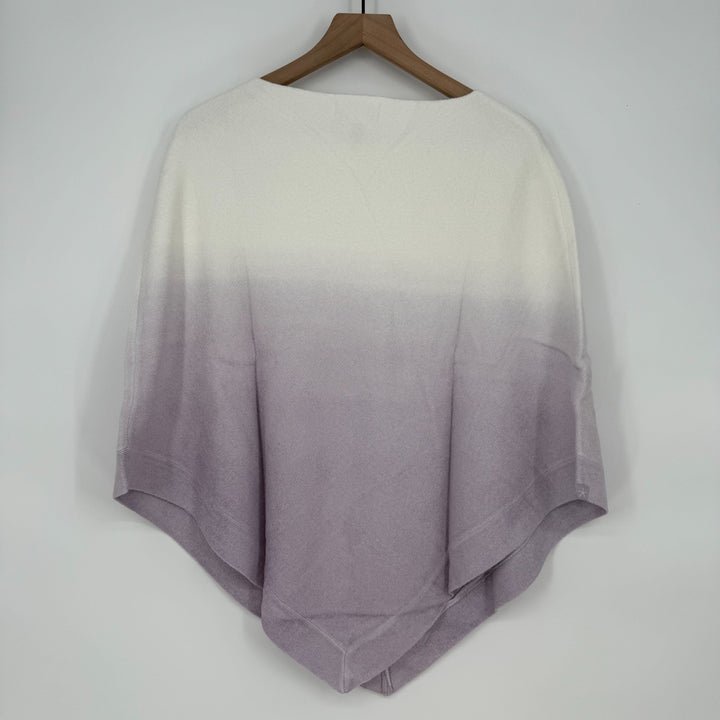 Barefoot Dreams CozyChic Ultra Lite Ocean Breeze Poncho Womens Soft Violet Ombre