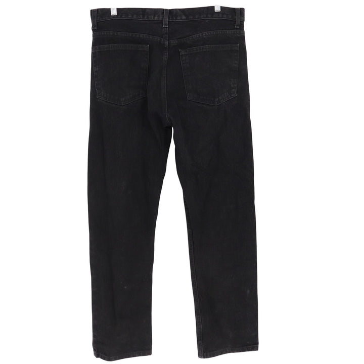 Rustler Regular Fit Black Denim Jeans Mens 33x30 Straight Leg 100% Cotton