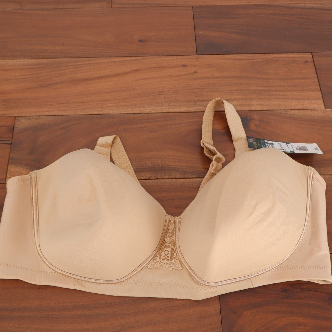 Vanity Fair Lingerie Beauty Back Smoother Bra Womens 44DD Beige Full-Figure