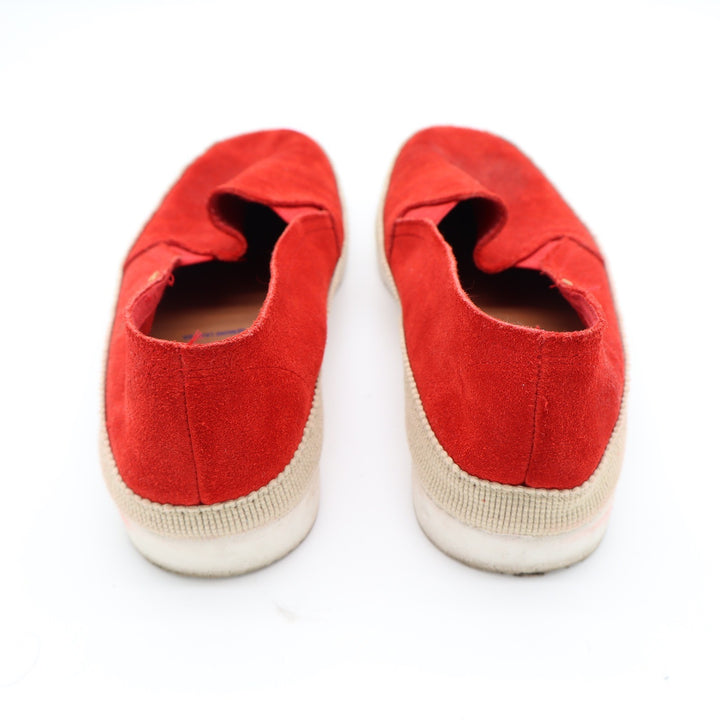 Verbenas Gaudi Red Suede Espadrille Slip On Sneaker Shoes Made in Spain Size 39