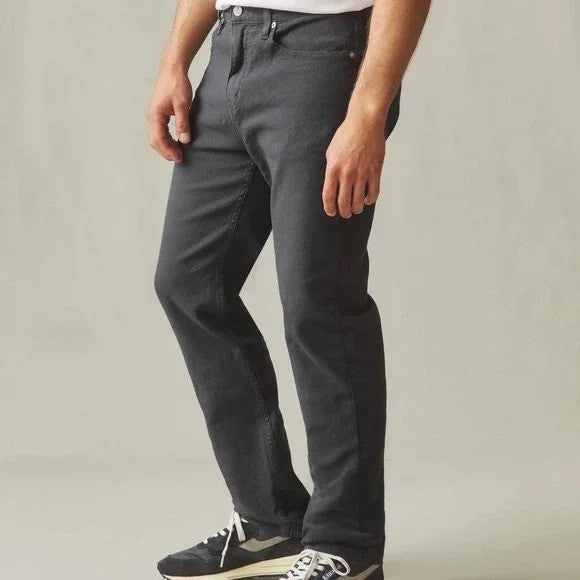 American Giant Roughneck Stretch Canvas Straight Pants Mens 36x32 Gray Workwear