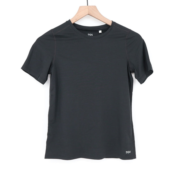 DSG Boys Movement Tee Pure Black Short Sleeve Moisture Shirt Size M 10-12