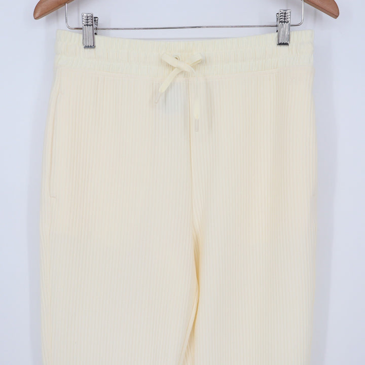 DSG So Soft Ottoman Jogger Womens S Light Cream Ribbed Sweatpants