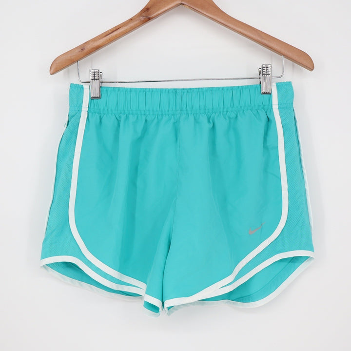 Nike Tempo Womens Teal White Dri-FIT Running Shorts Size M