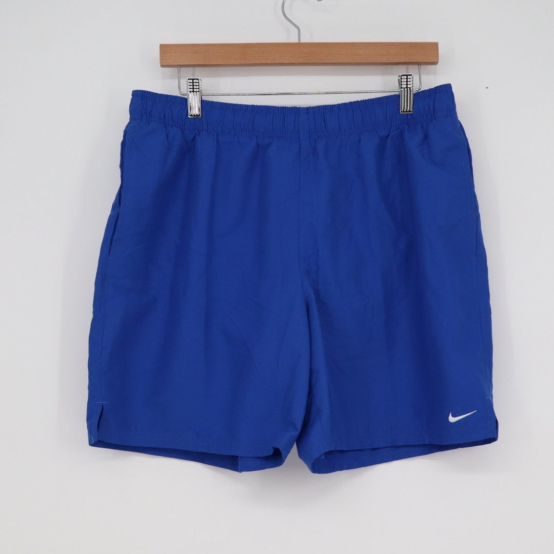 Nike Mens Swim Trunks 7" Volley Shorts Royal Blue Large NEW
