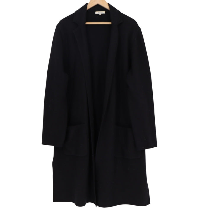 Madewell Black Knit Sweater Coat Open Front Longline Cardigan XL SSA 124