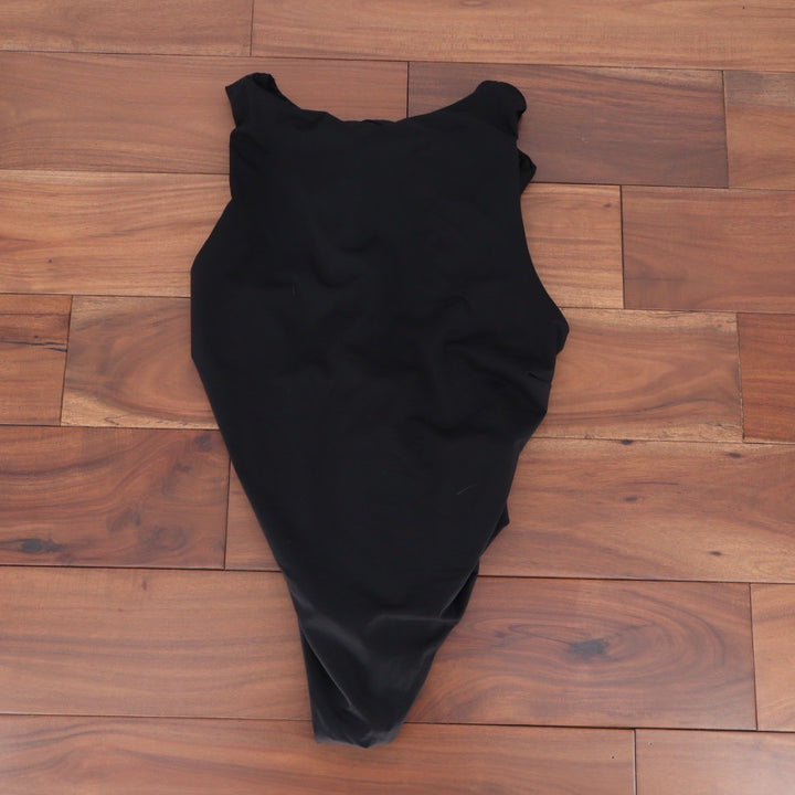 ASOS DESIGN Black One Piece Swimsuit Tie Back Monokini Size US 12