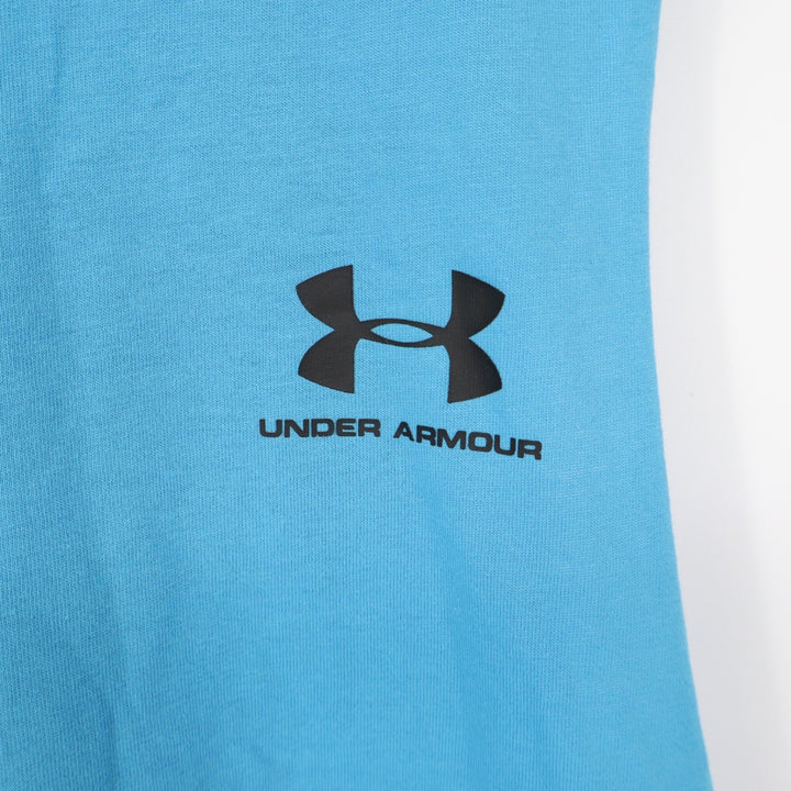 Under Armour Mens Left Chest Cut Off Muscle Tank Blue Large NEW