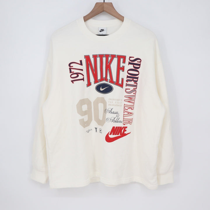 Nike Sportswear Phoenix Fleece Graphic Crewneck Sweatshirt Sail Mens M