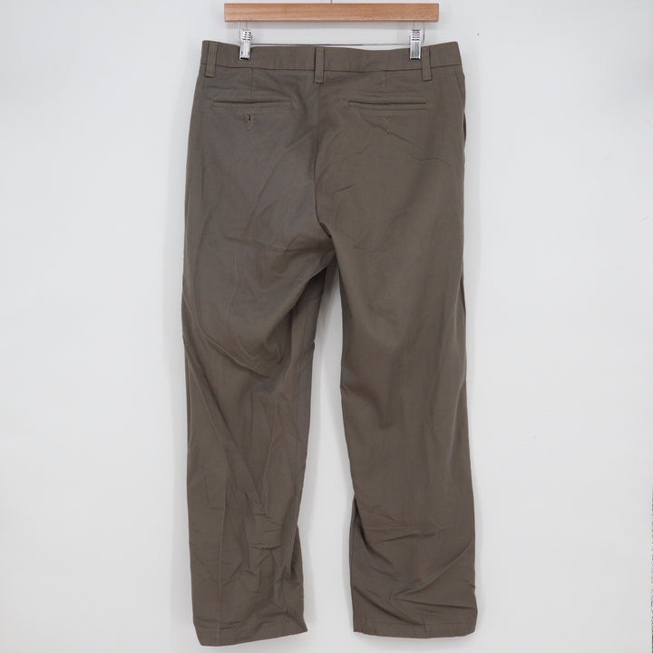 Lee Mens Brown Stain Resistant Relaxed Fit Chino Pants 33x29