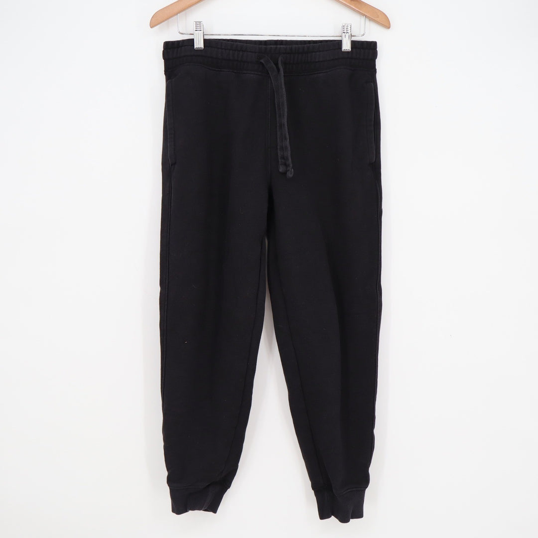 Old Navy Mens Black Fleece Joggers Sweatpants Drawstring Small