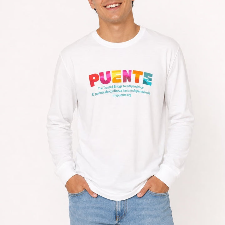 District Perfect Tri Puente Graphic Long Sleeve Tee White Large
