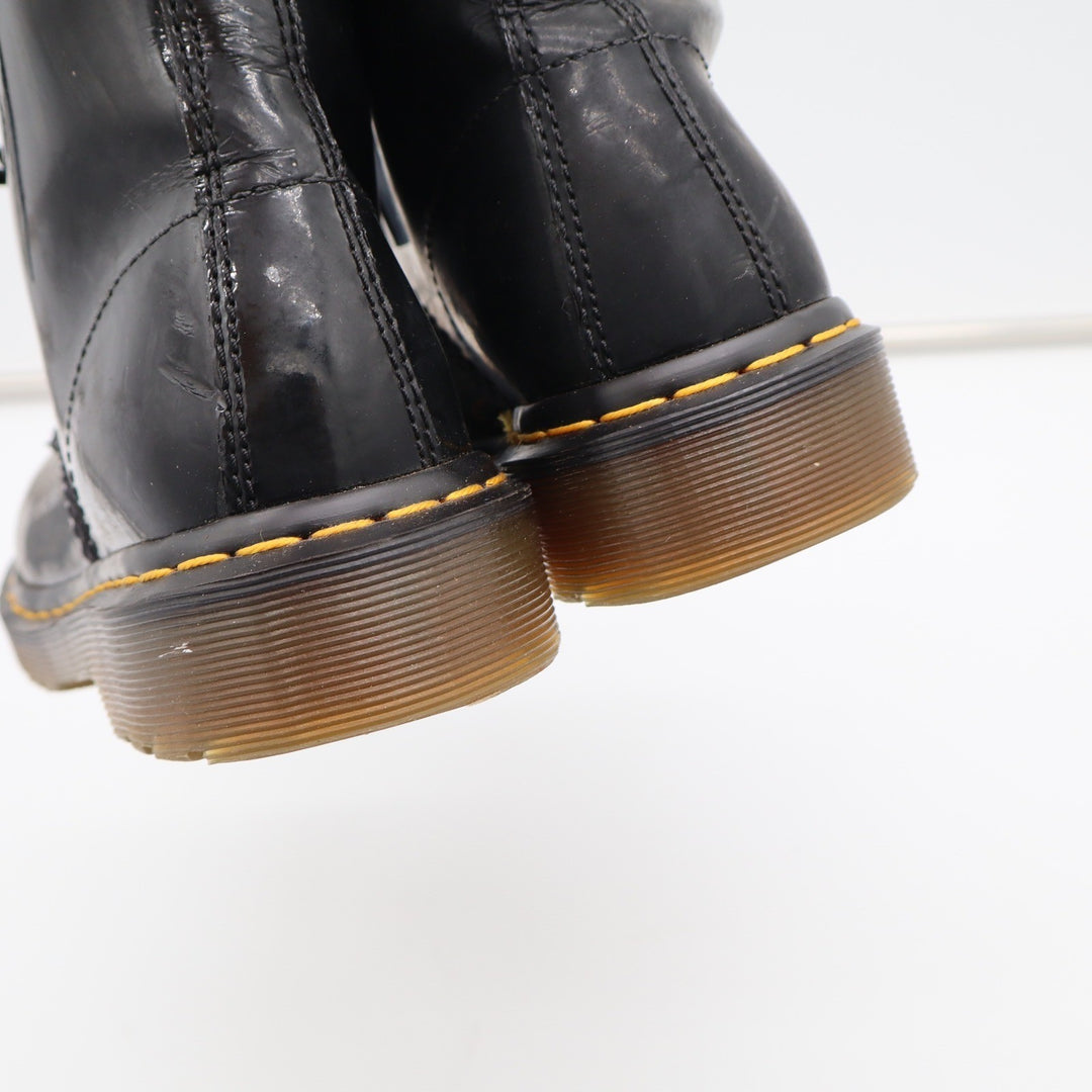 Dr. Martens 1460 Black Patent Leather 8-Eye Combat Boots US Women 7