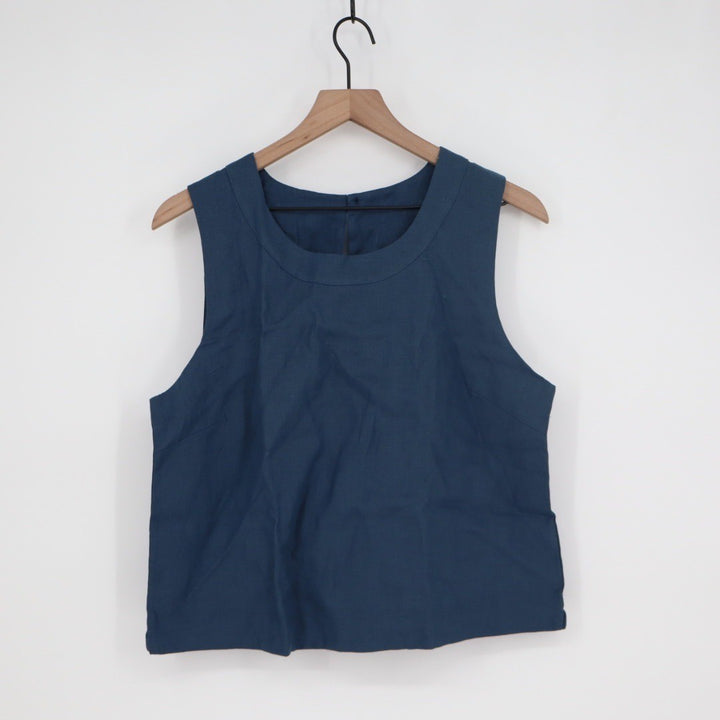 American Giant Sleeveless Navy Blue Top Size M Made in USA