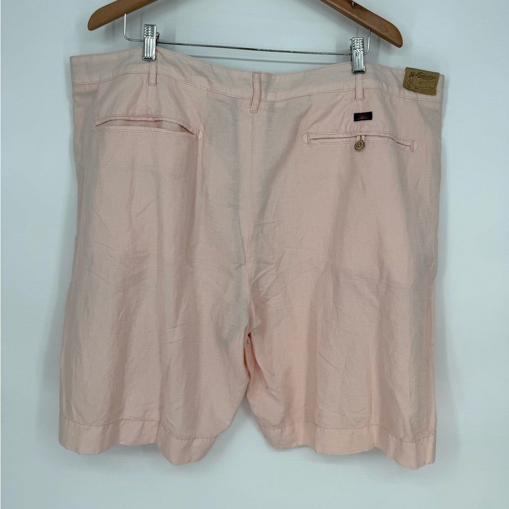 Faherty Men's Malibu Chino Shorts Linen Cotton Blend 9" Inseam Size 42