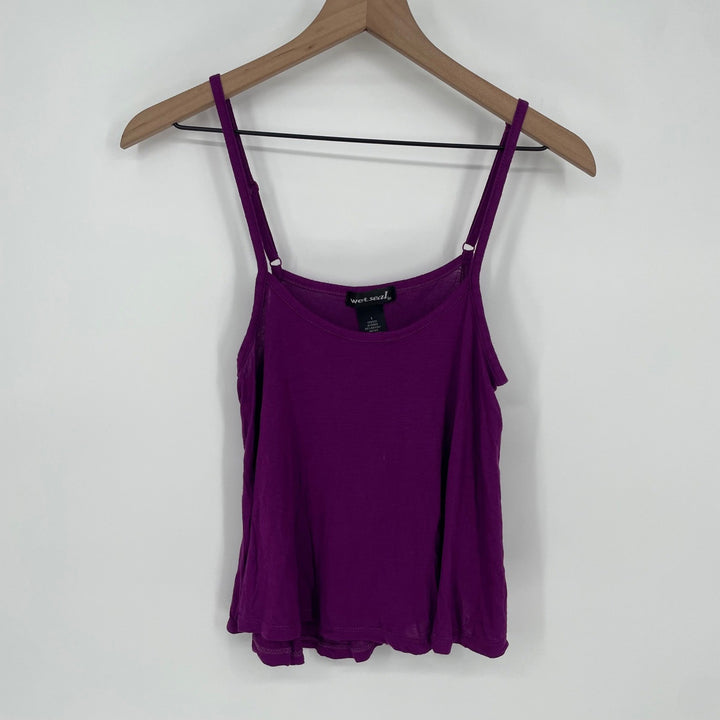 Wet Seal Purple Spaghetti Strap Cami Tank Top Size S