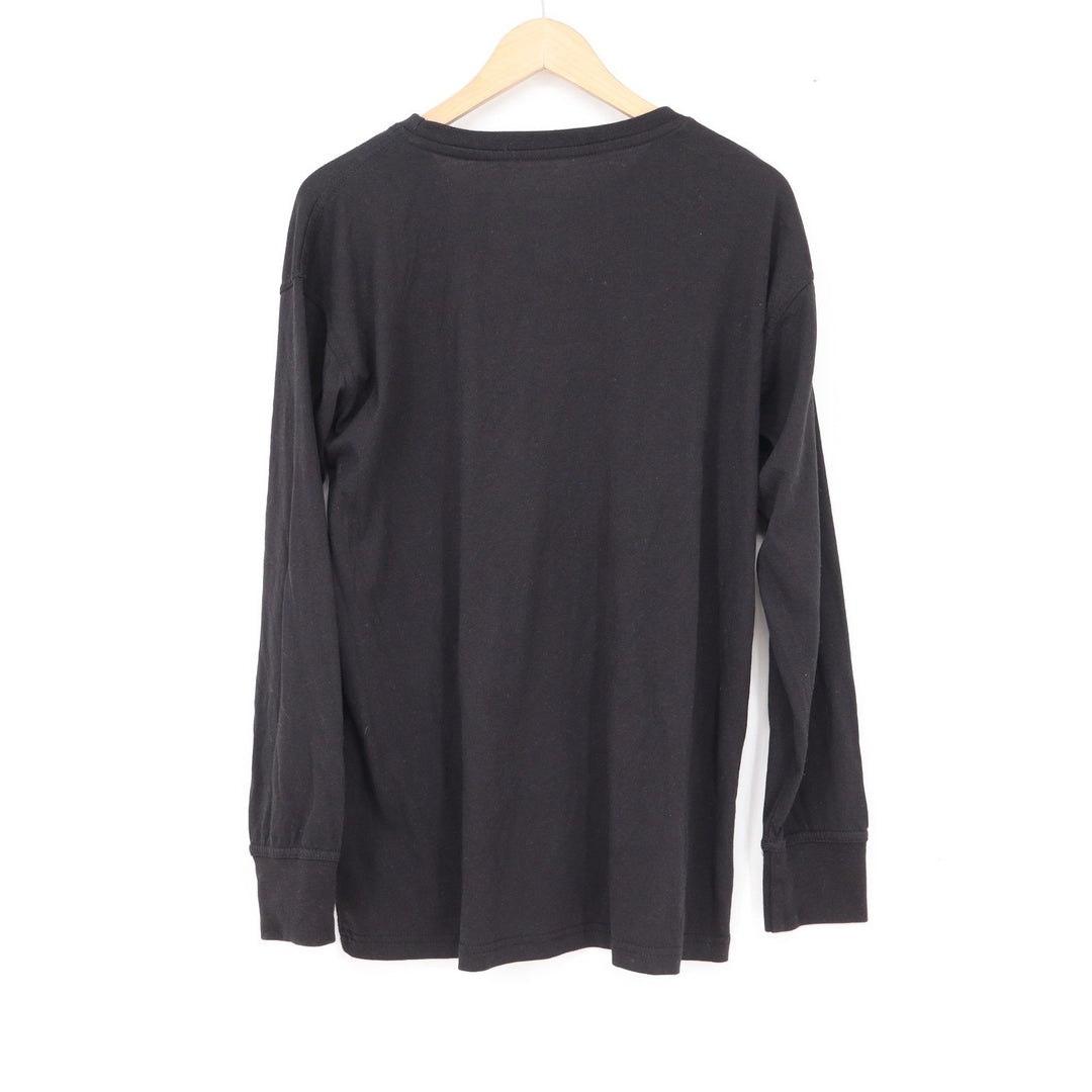 Architect Jean Co Mens Large Black Long Sleeve Crew Neck T-Shirt Cotton Blend