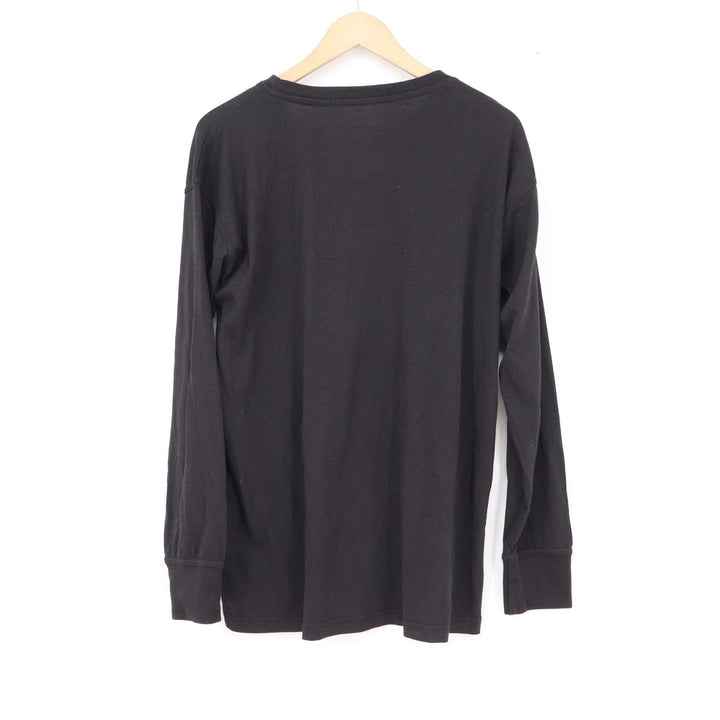 Architect Jean Co Mens Large Black Long Sleeve Crew Neck T-Shirt Cotton Blend