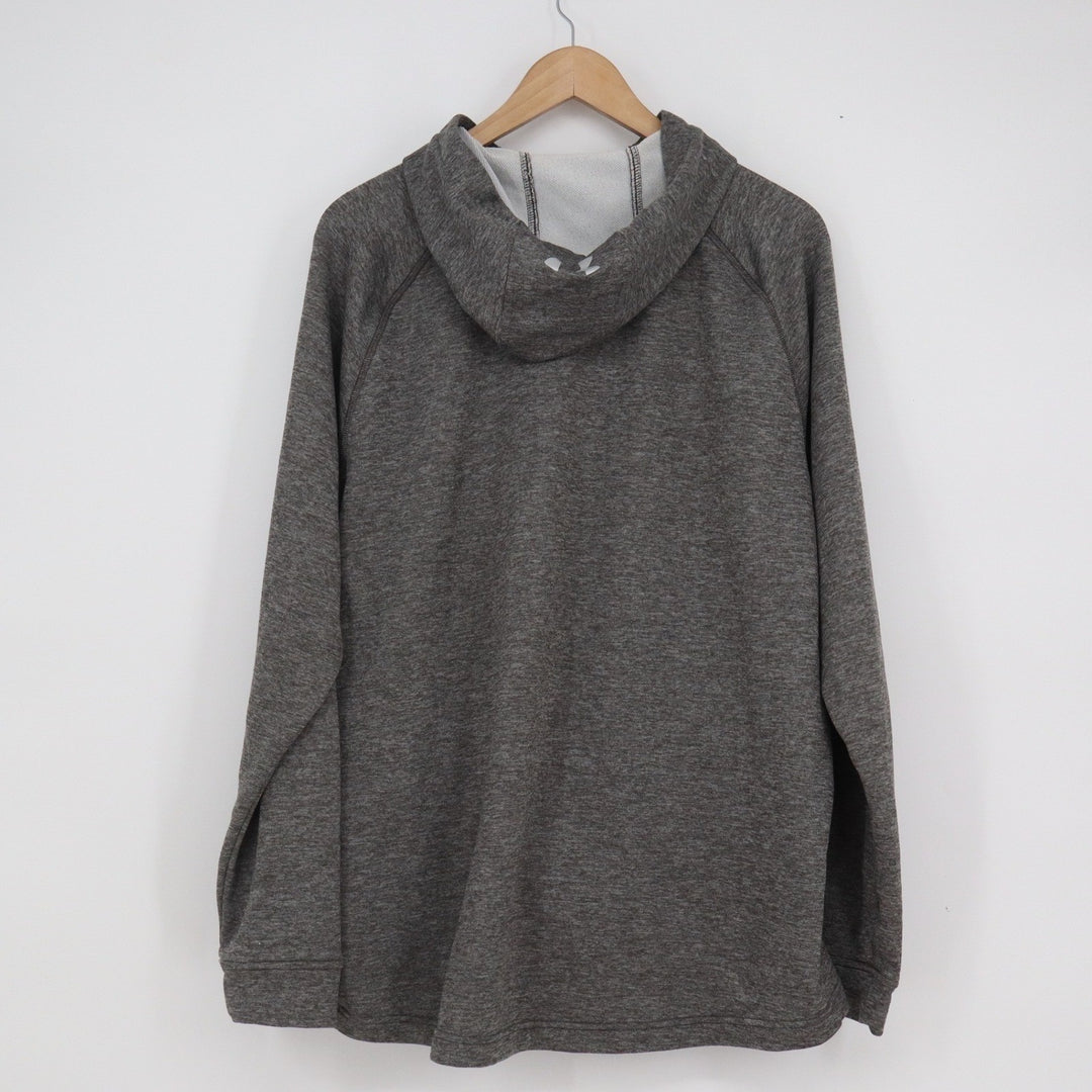 Under Armour Mens ColdGear Fitted Hoodie Charcoal Grey Heathered Large