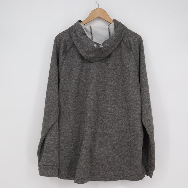 Under Armour Mens ColdGear Fitted Hoodie Charcoal Grey Heathered Large